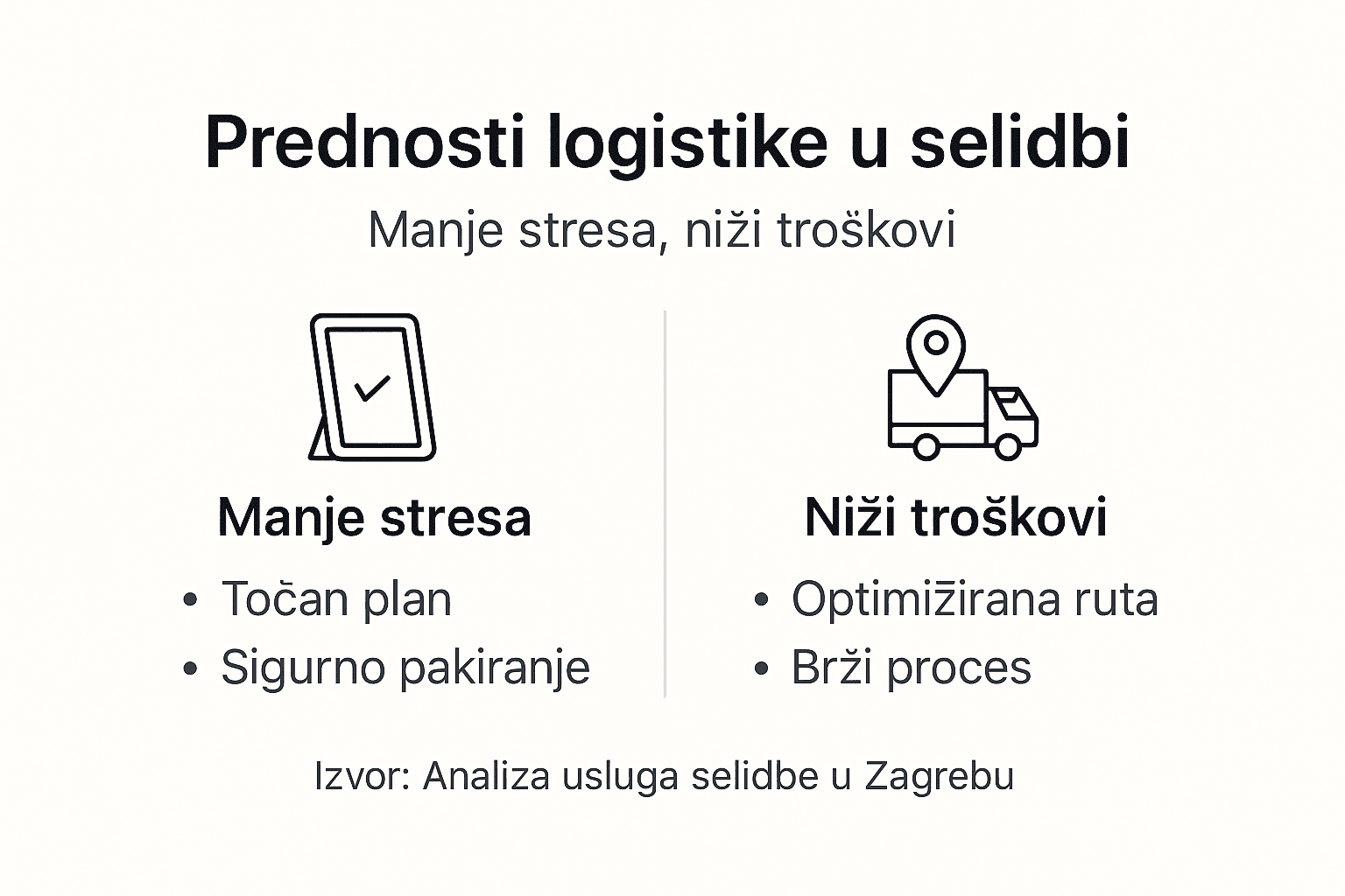 Infografika: Zašto je dobra logistika ključ uspješne selidbe
