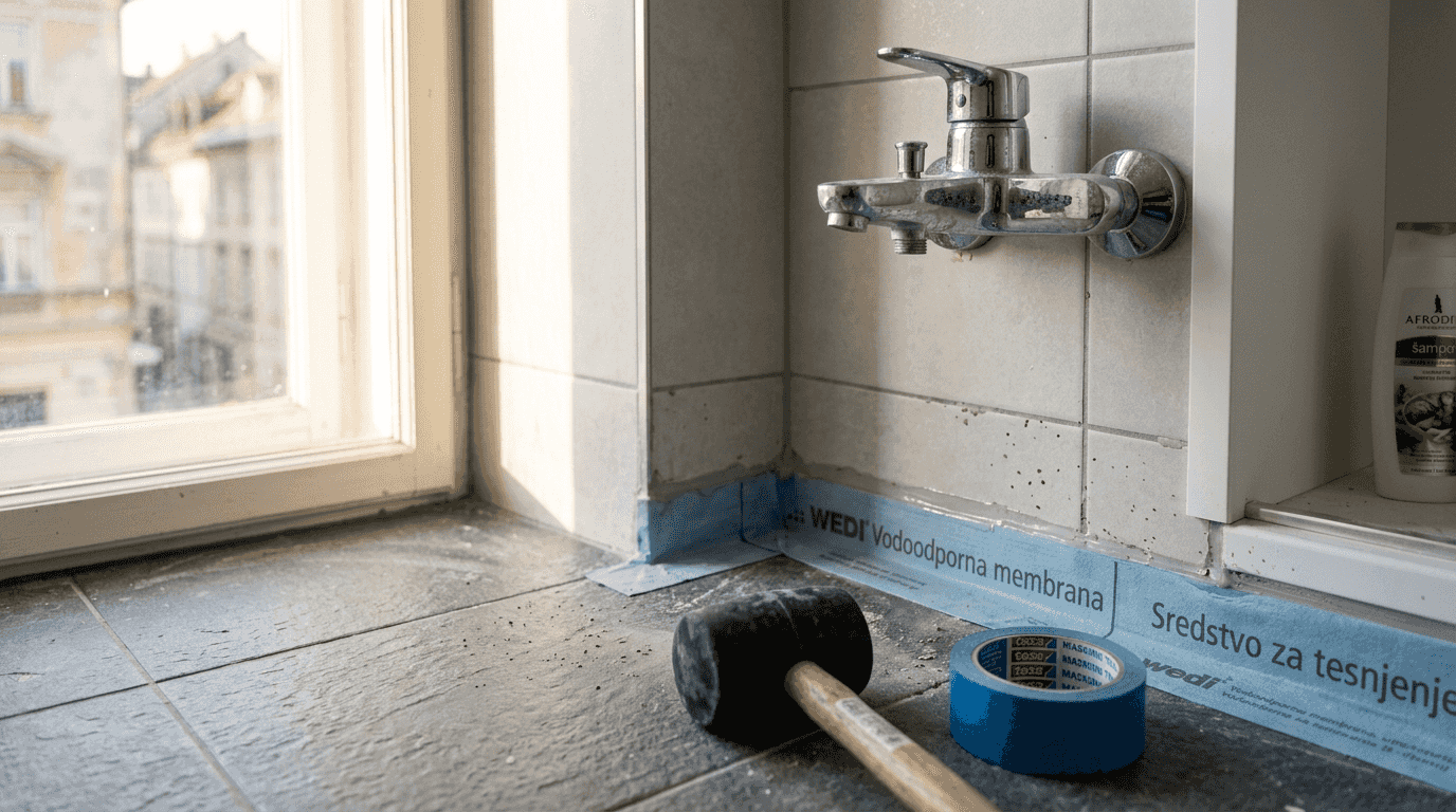 Podroben pogled na vrhunske materiale v kopalnici