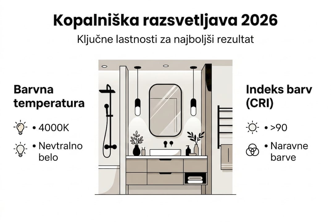 Infografika: Kaj mora vedeti vsak o izbiri prave osvetlitve za kopalnico