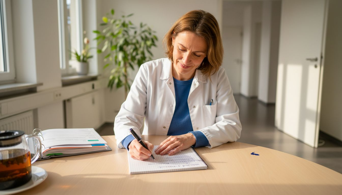 Eine Ärztin möchte ihre Praxis um spezielle Wellness-Angebote erweitern und plant, diese direkt in ihren Räumlichkeiten anzubieten.