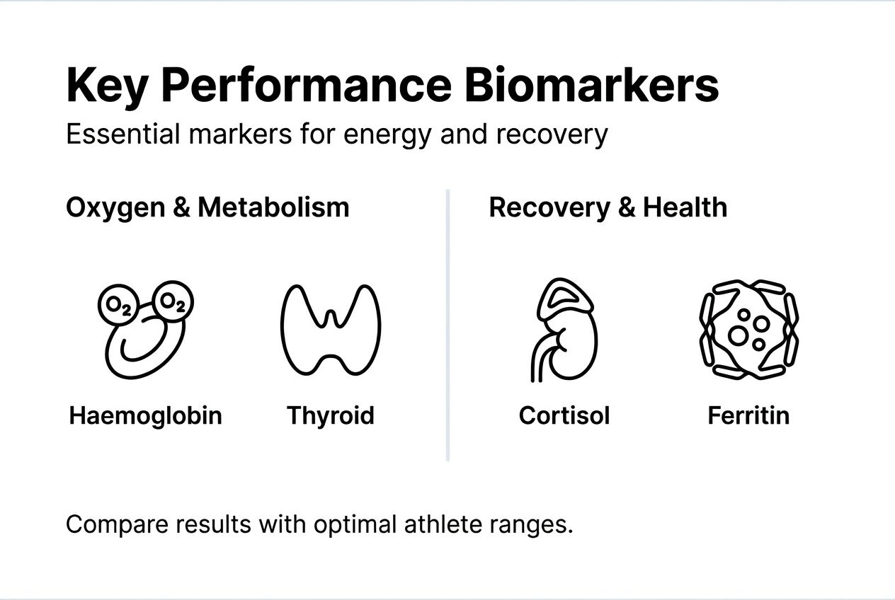 Infographic highlighting key biomarkers for performance