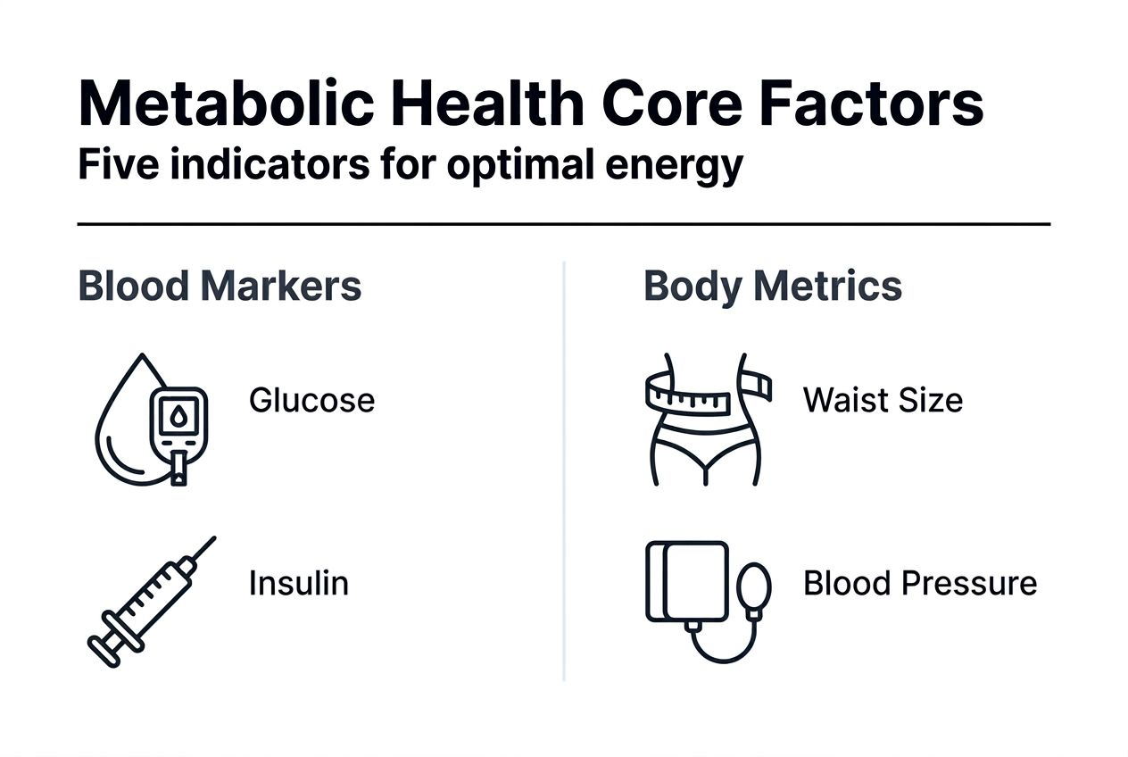 Infographic of core metabolic health factors