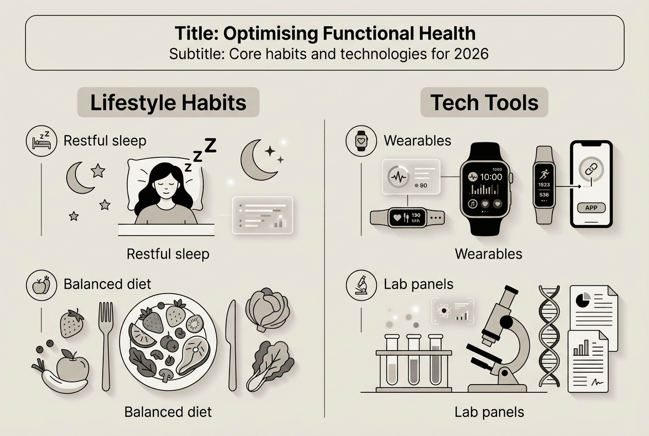 Infographic on functional health optimisation