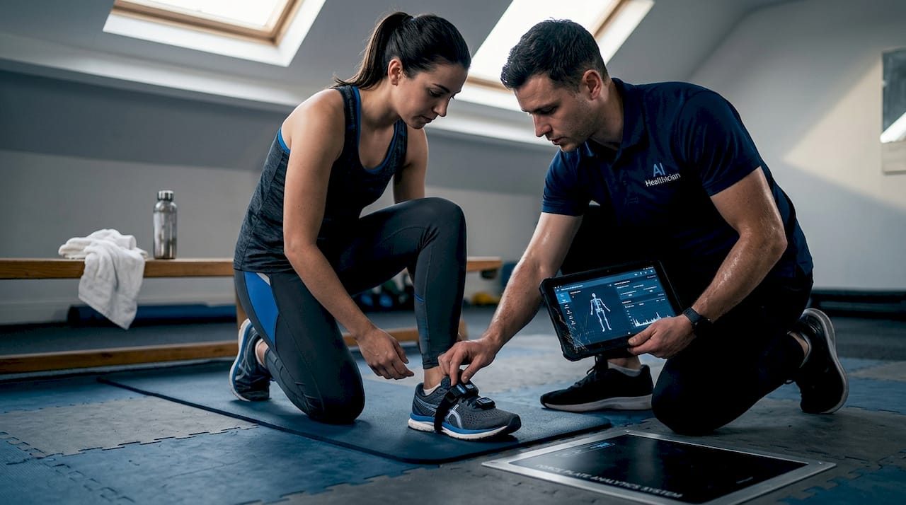 Trainer fitting sensors for injury risk data