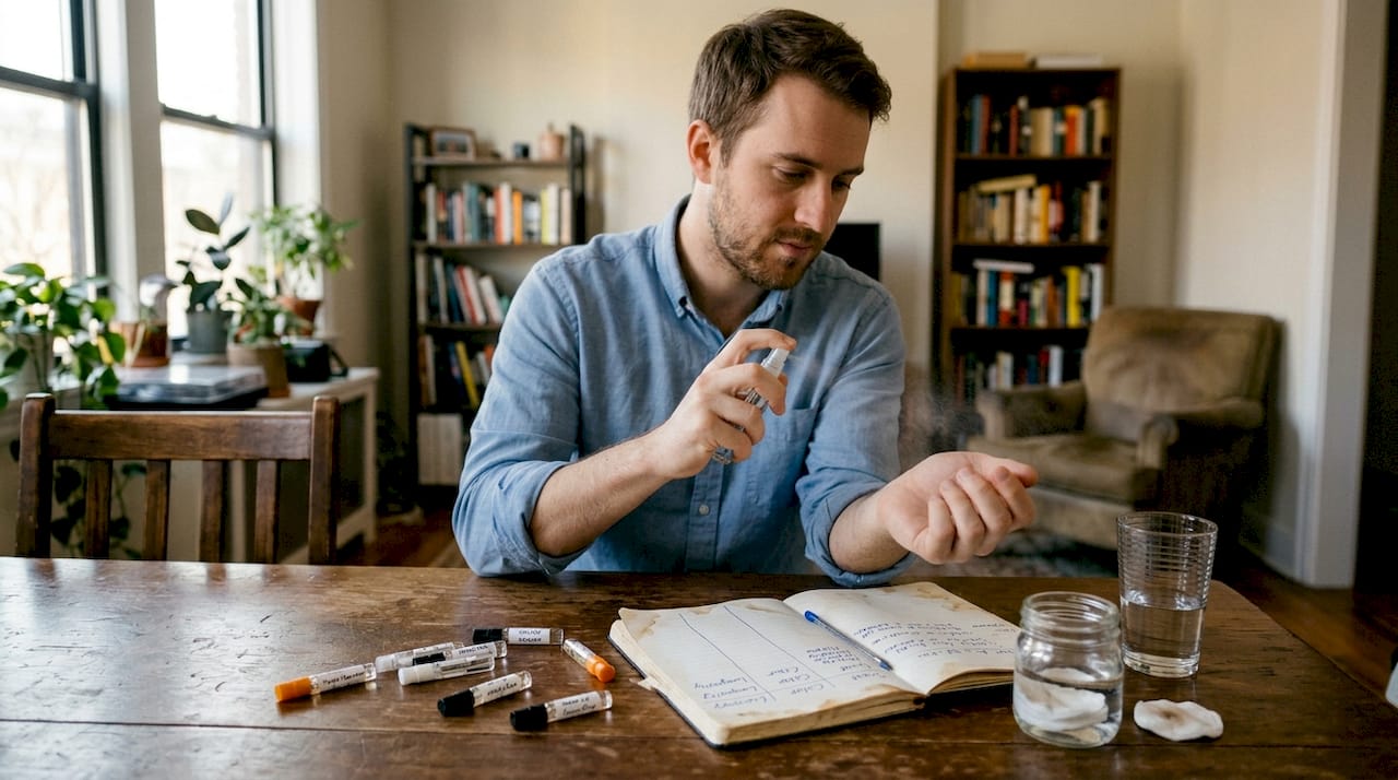 Testing perfume scent and longevity at home