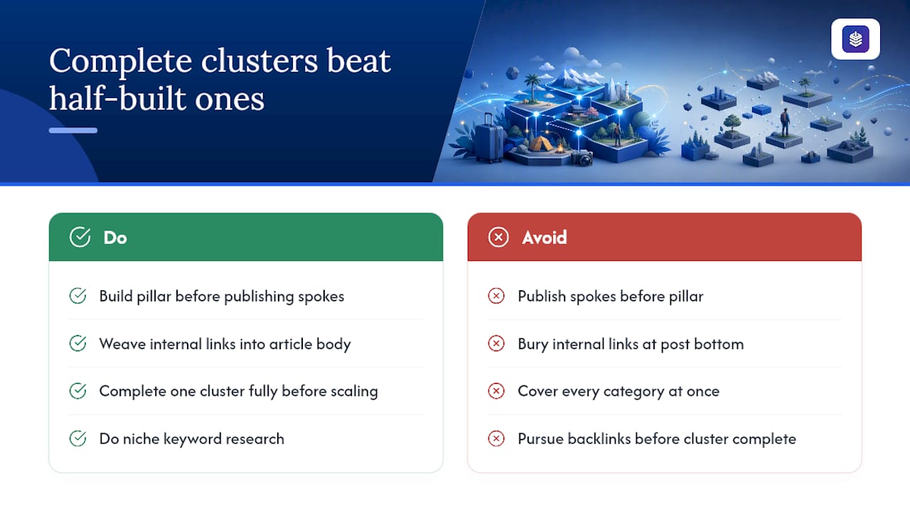 An editorial perspective on niche clusters and what actually trips stores up — overview diagram