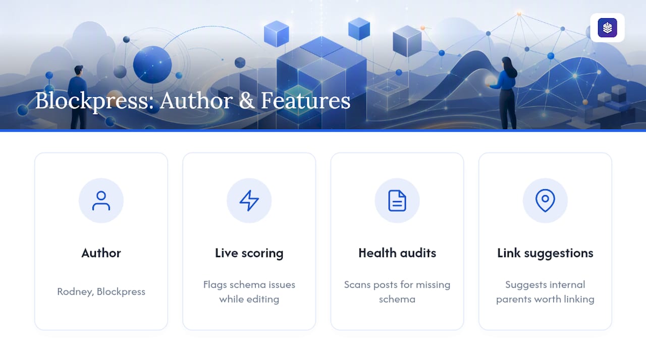 Who's Behind This Guide, and How Does Blockpress Help? — overview diagram