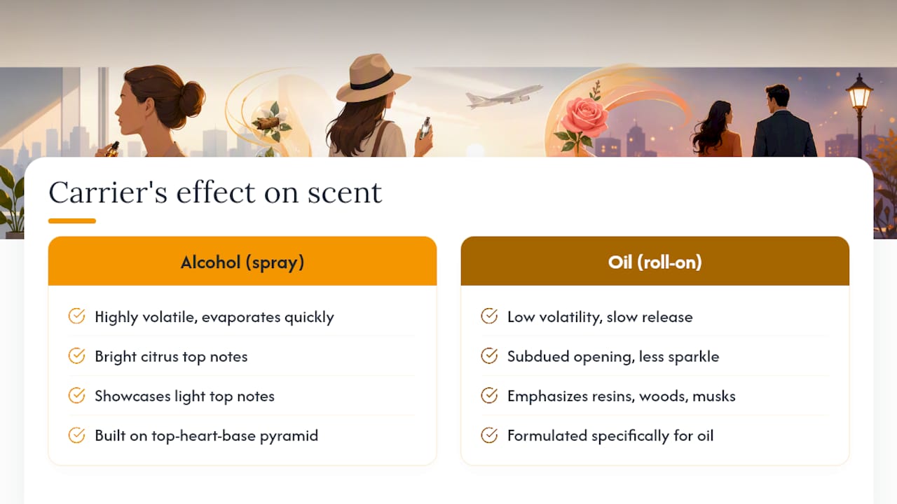 Does the Carrier Change How a Scent Actually Smells? — overview diagram