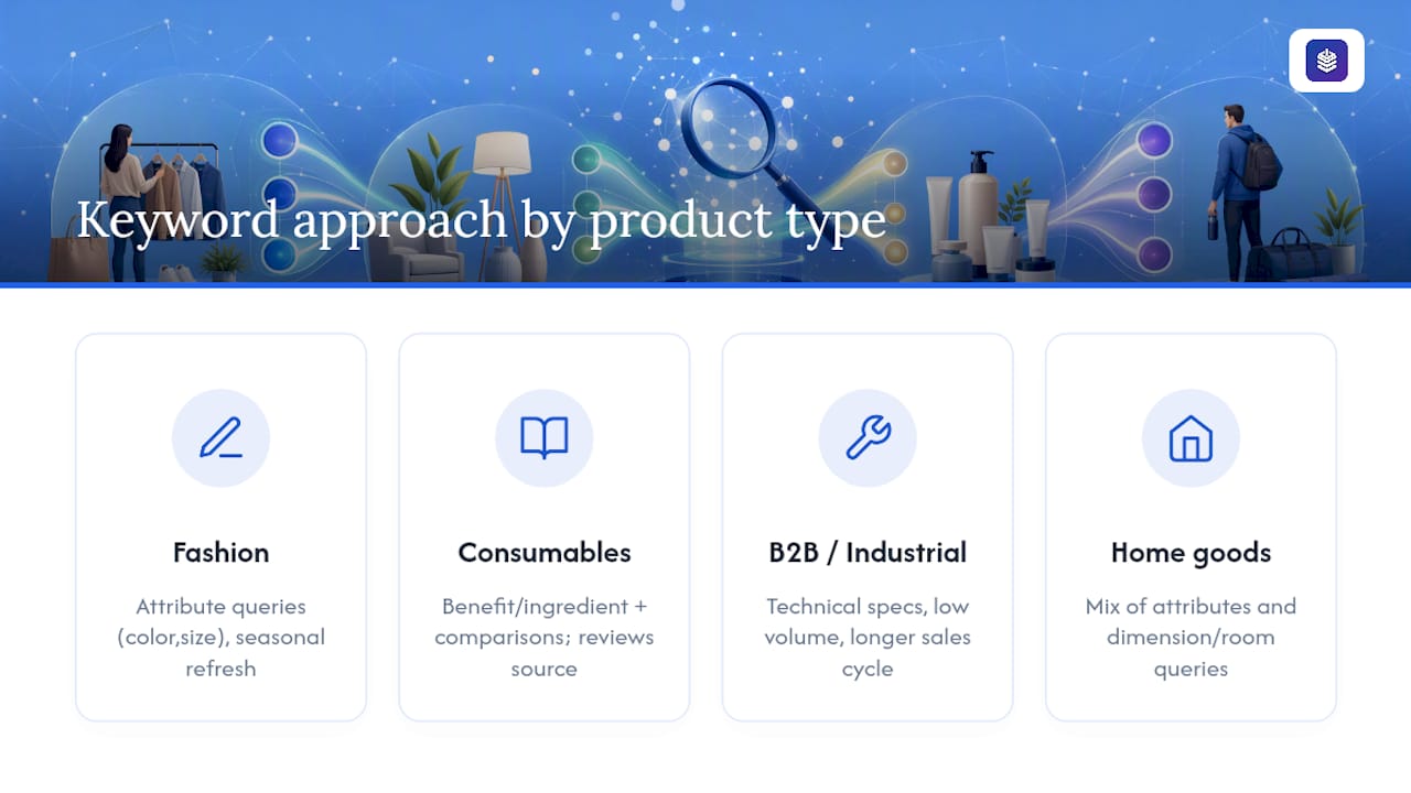 Do Different Product Types Need Different Keyword Approaches? — overview diagram