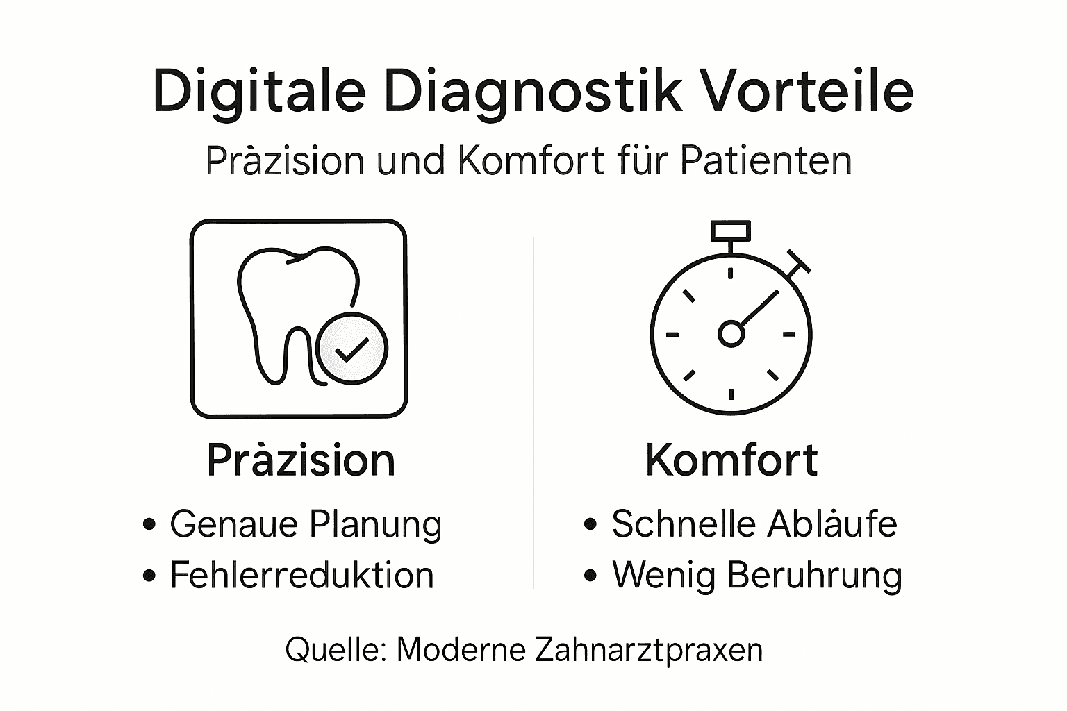 Übersicht: Die wichtigsten Vorteile der digitalen Diagnostik auf einen Blick