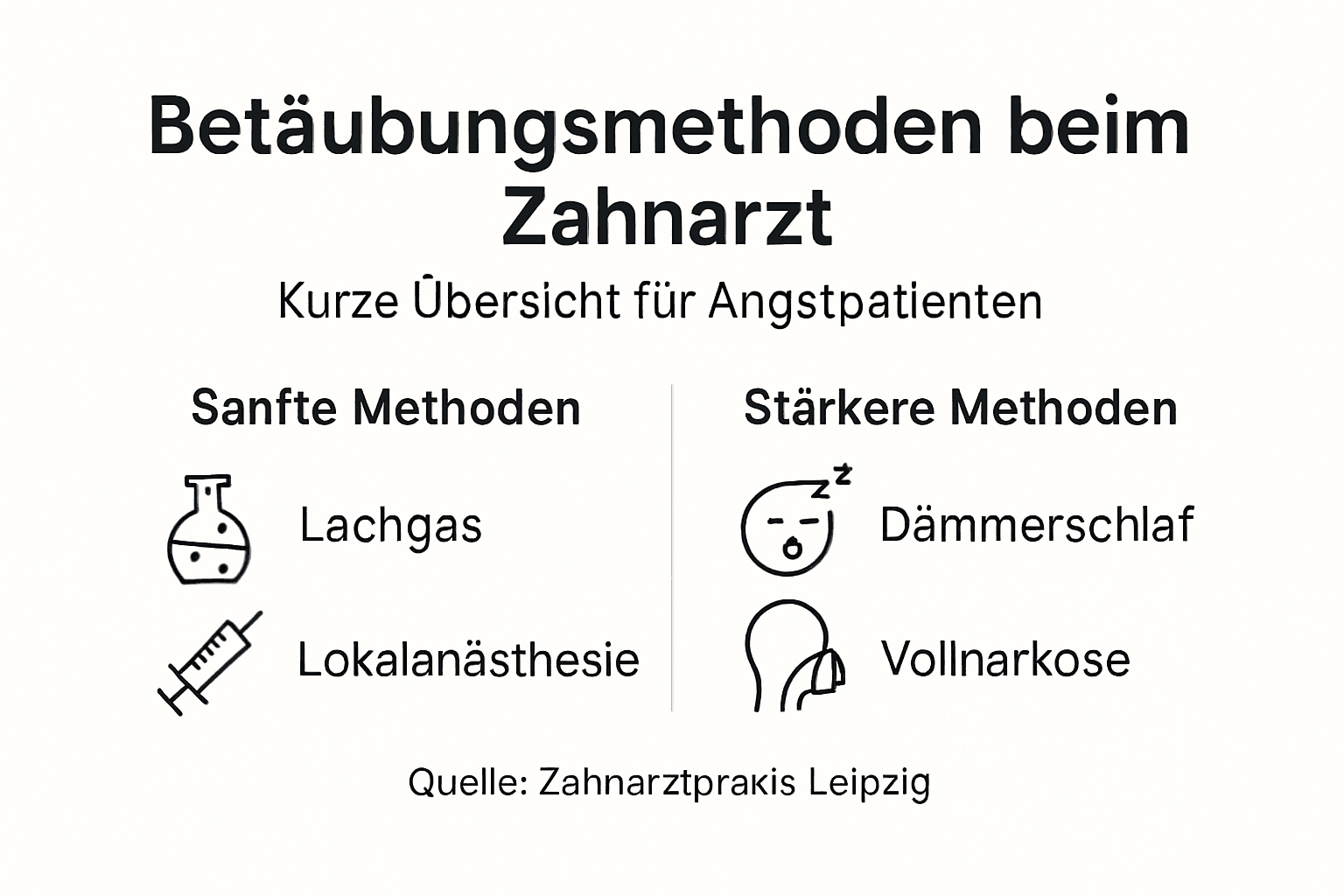 Übersicht: Welche Betäubungsmethoden gibt es beim Zahnarzt?