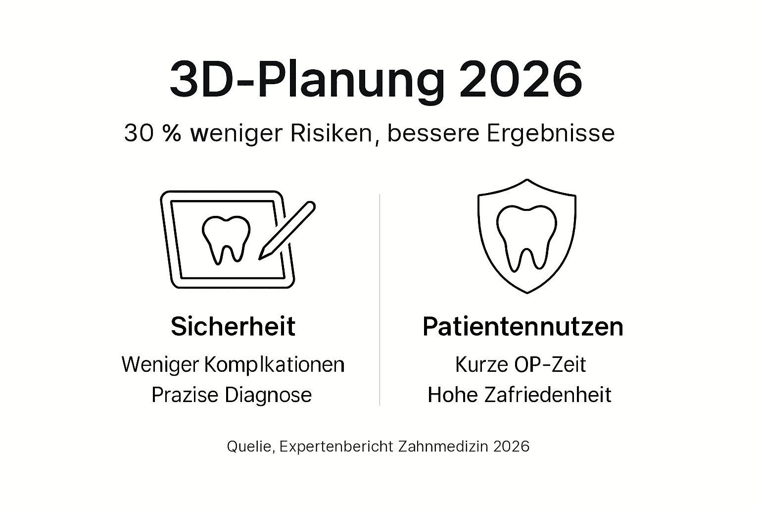 Infografik: Wie 3D-Planung die Patientensicherheit erhöht und den Behandlungserfolg verbessert