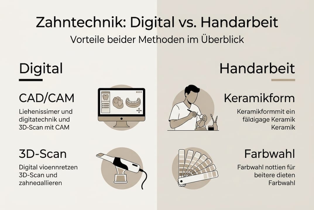 Infografik: Zahntechnik zwischen Hightech und Handwerk