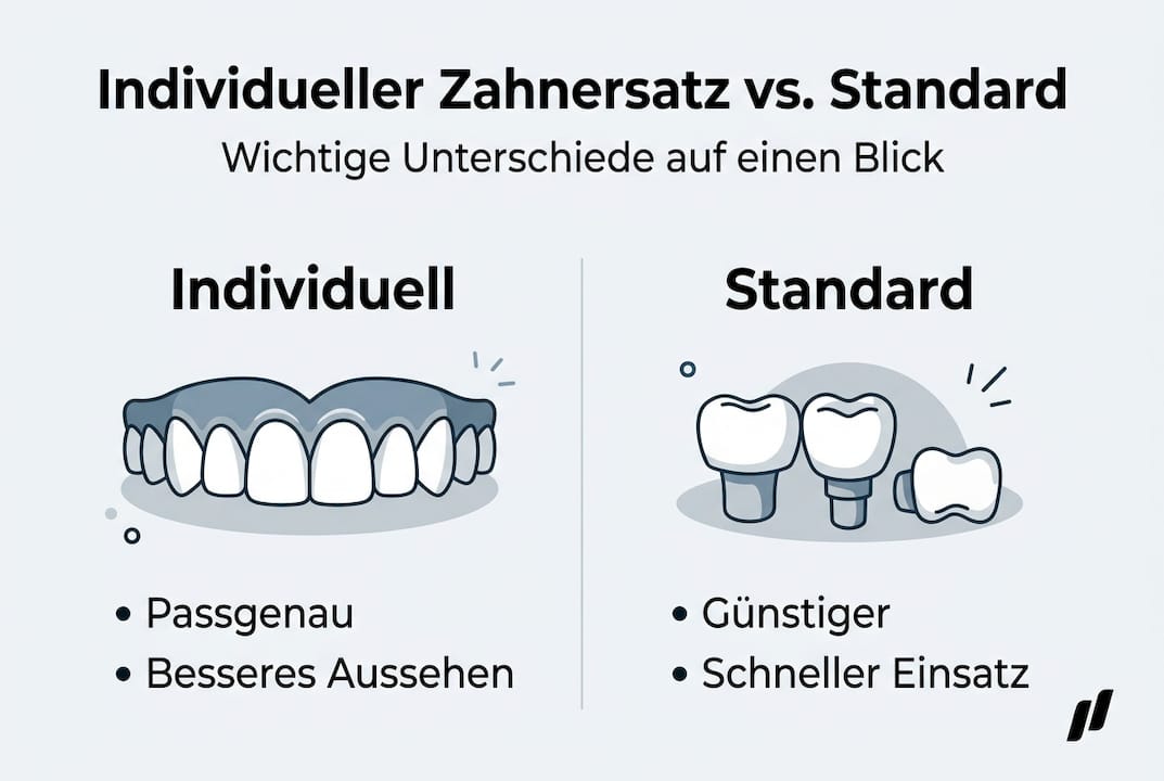 Übersicht: Die wichtigsten Zahnersatz-Optionen im direkten Vergleich