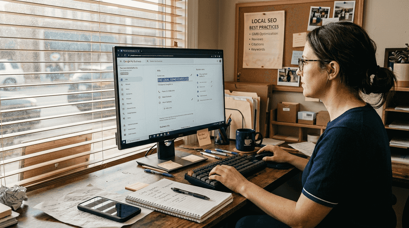 Marketer updates Google My Business listing