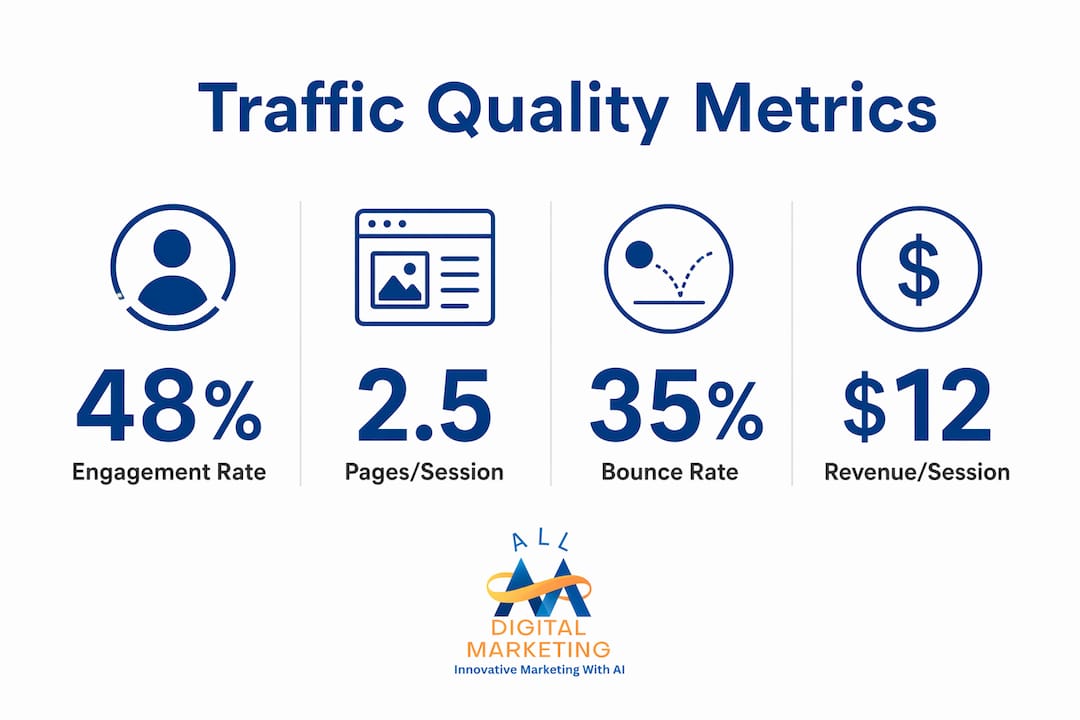 Infographic of key traffic quality metrics