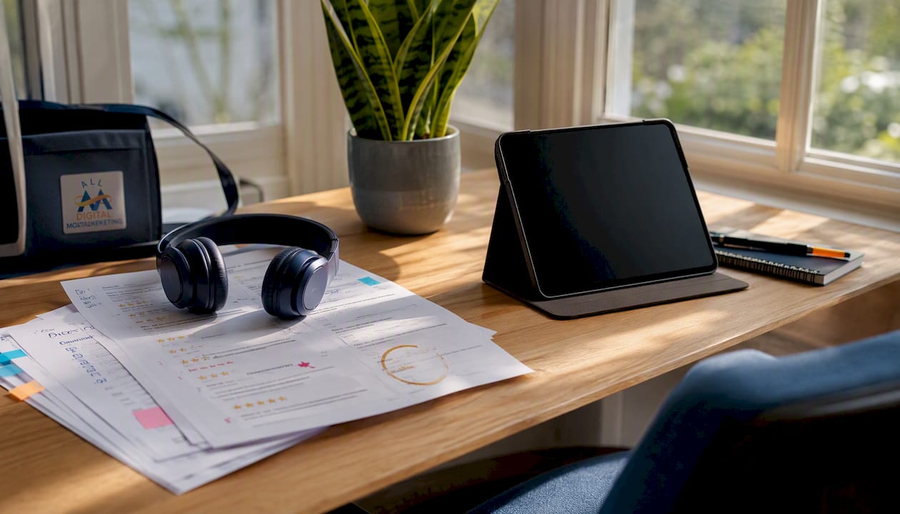 Tablet and printed reviews for response management