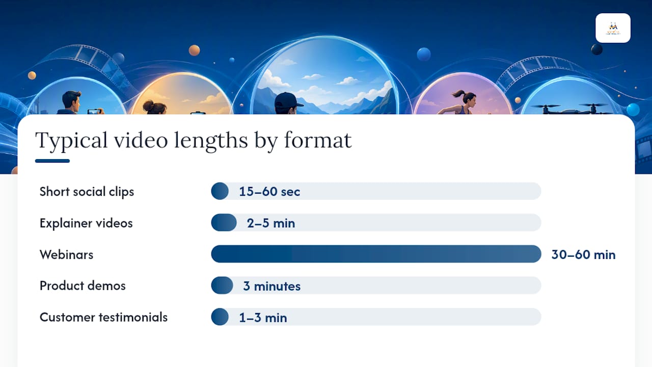 Diagram of video formats matching buyer journey stages