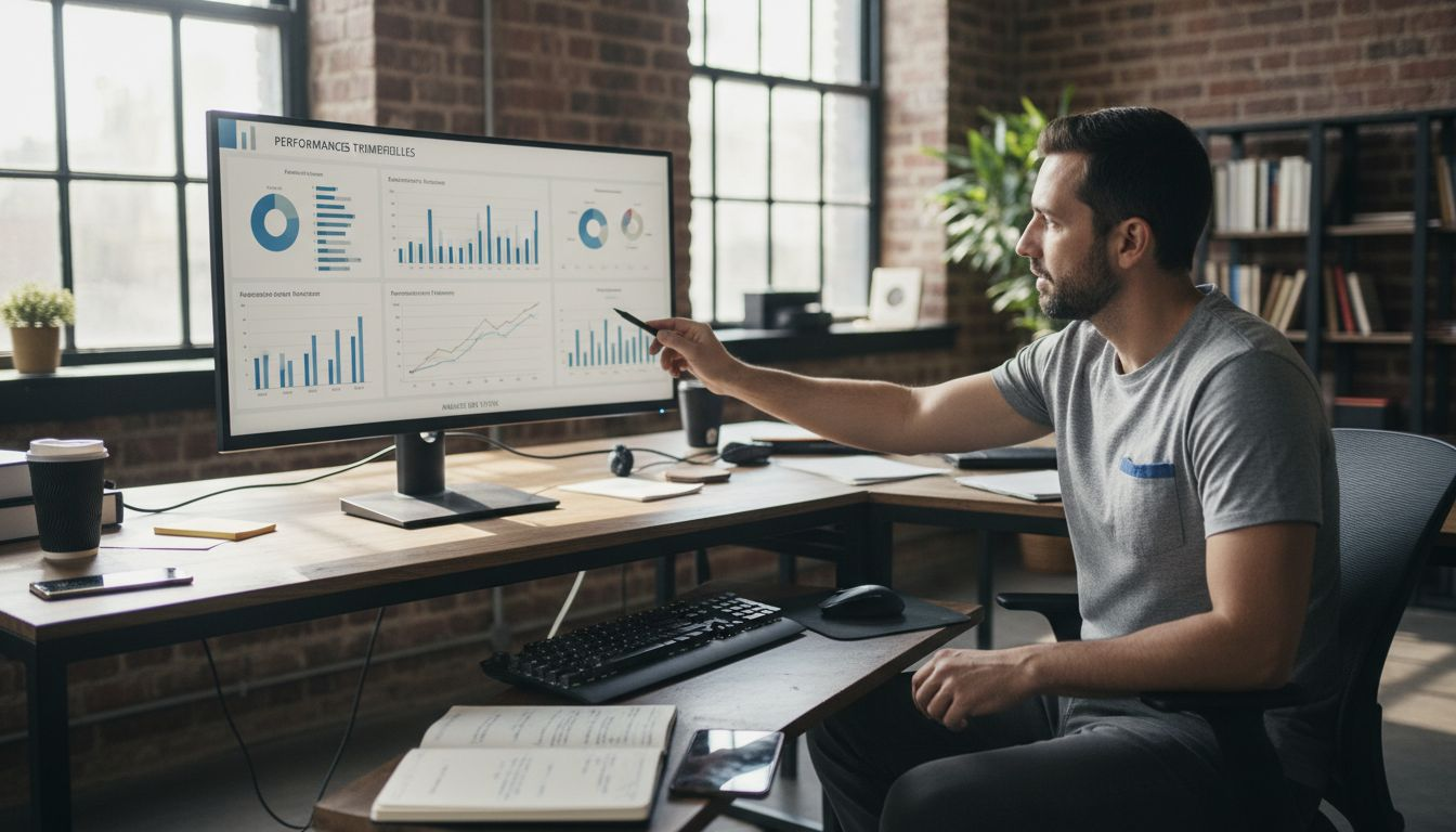 Bestuderen van digitale projectgegevens op een computerwerkstation