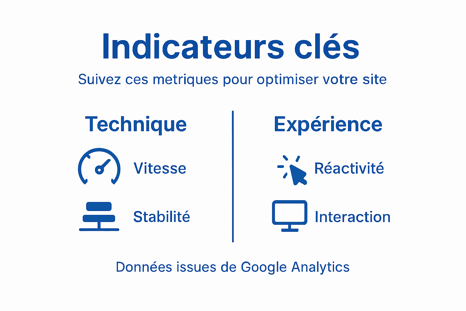 Infographic: key indicators for measuring your website's performance