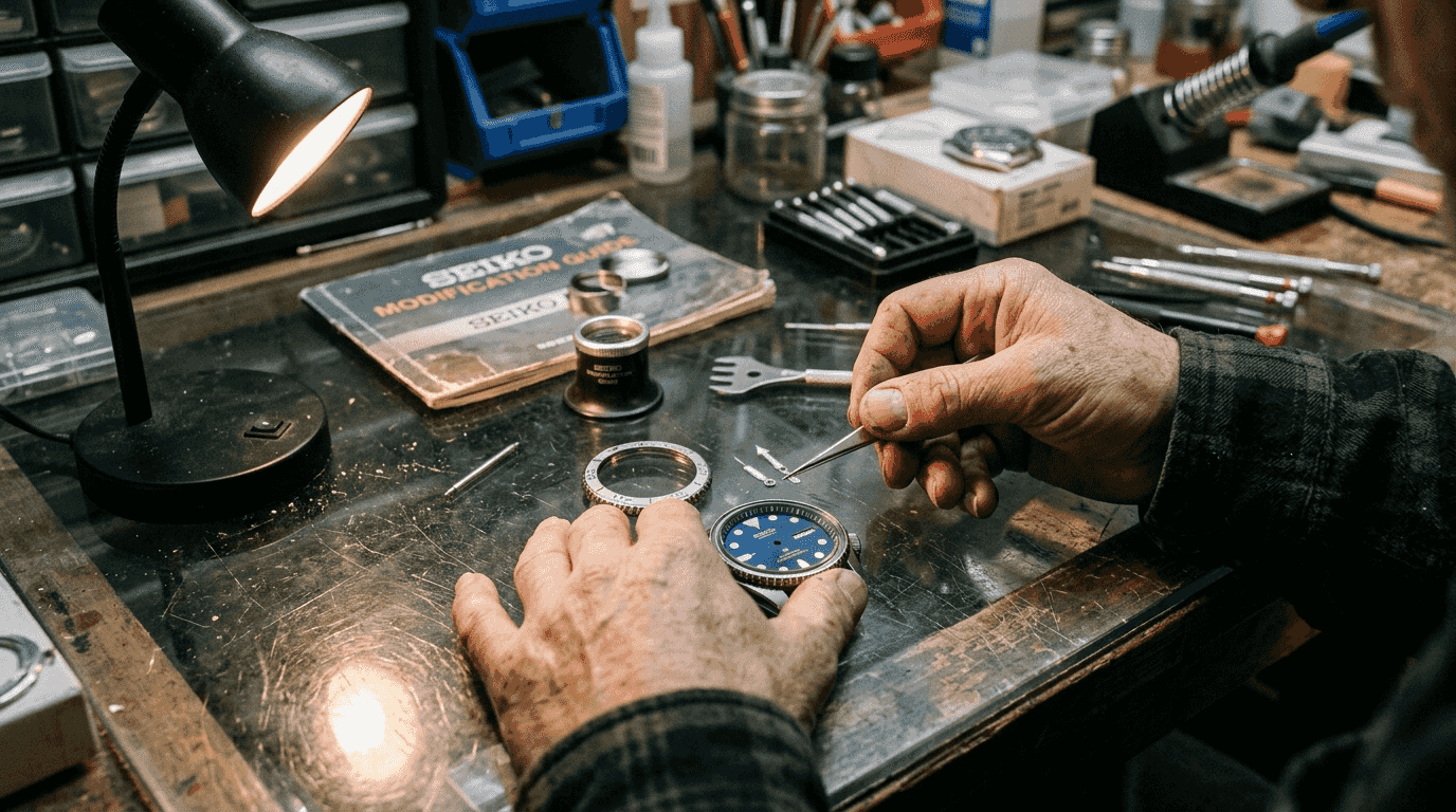 Artisan chooses quality Seiko mod parts