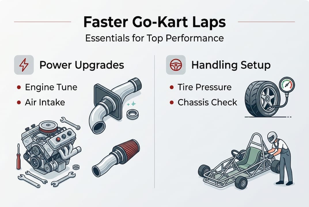Infographic of go-kart performance essentials