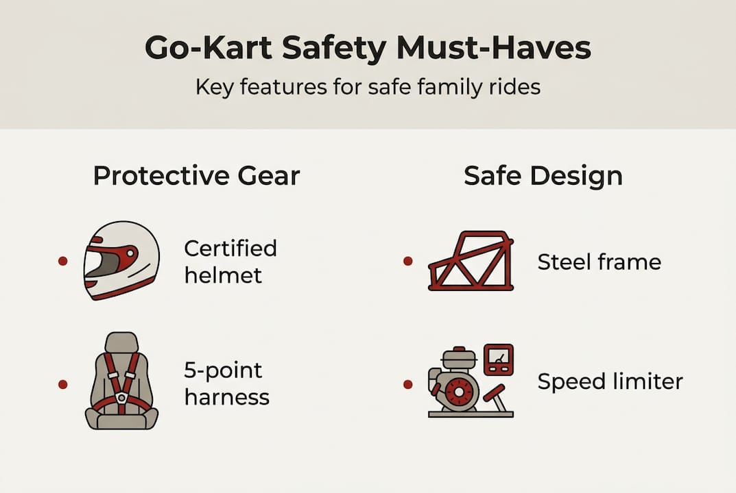 Infographic highlights top go-kart safety features