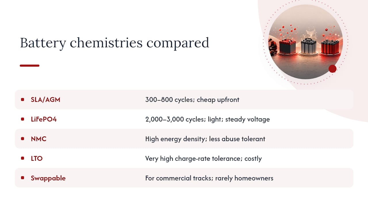 Comparison of go-kart battery chemistries