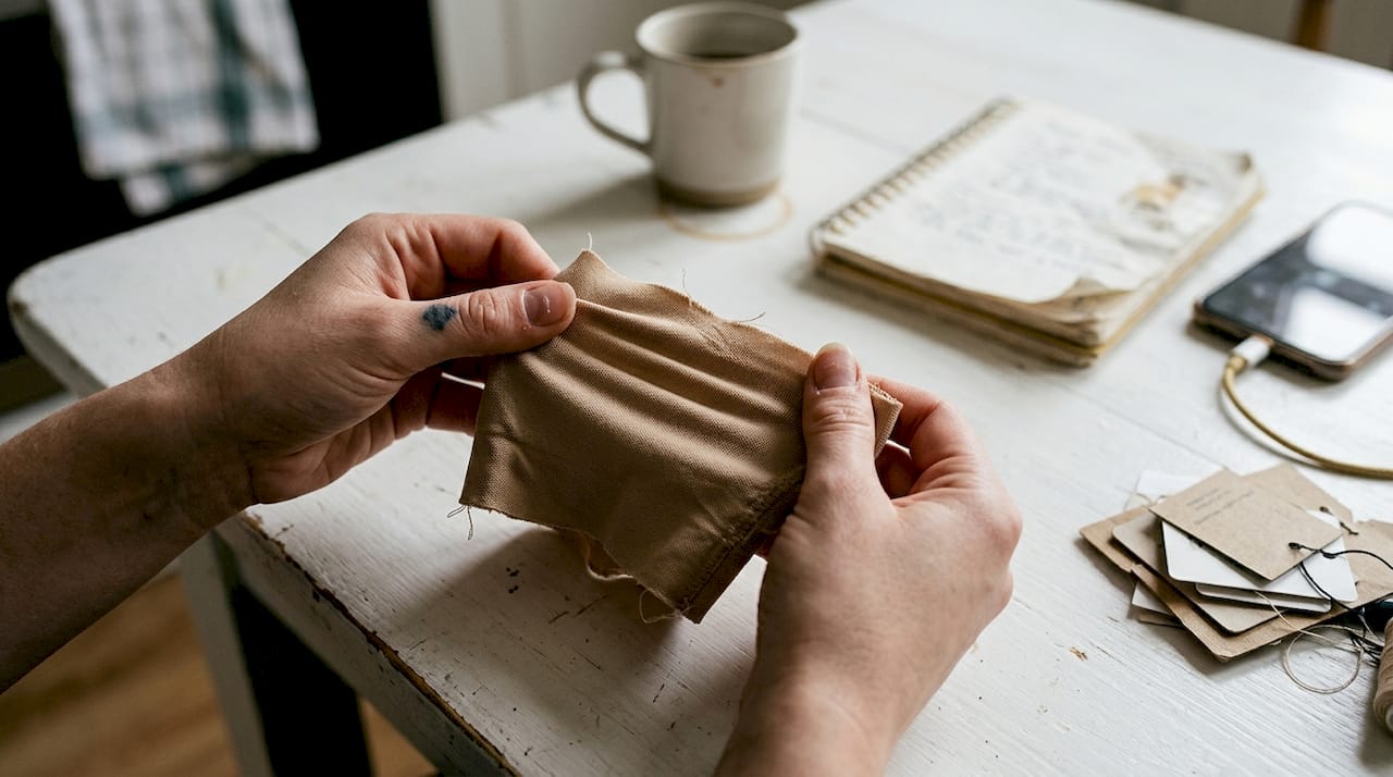 Hands test shapewear fabric compression