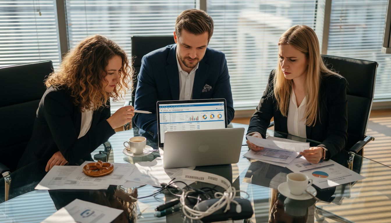 Das Team bespricht gemeinsam die Protokolle zur Zugriffsverwaltung.