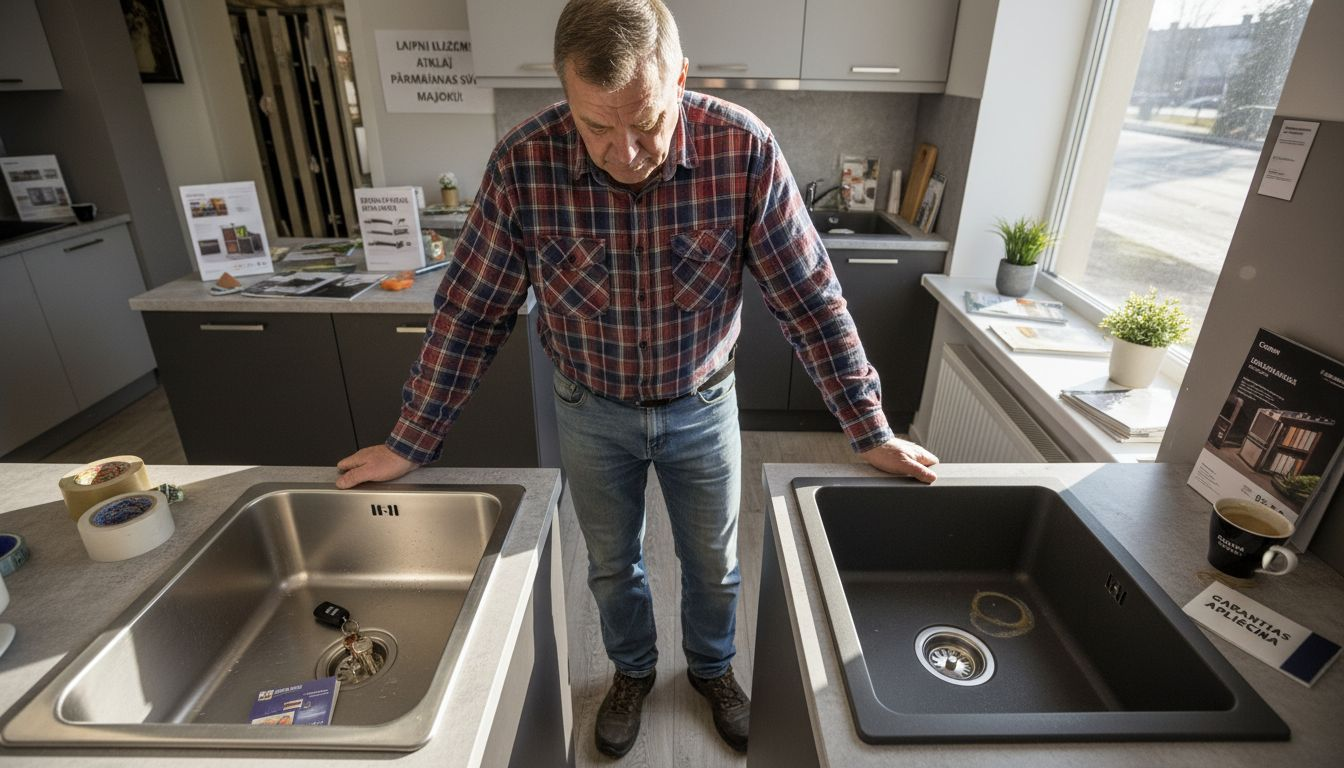 Nerūsējošā tērauda izlietnes vai kompozītmateriāla izlietnes – kuru izvēlēties?