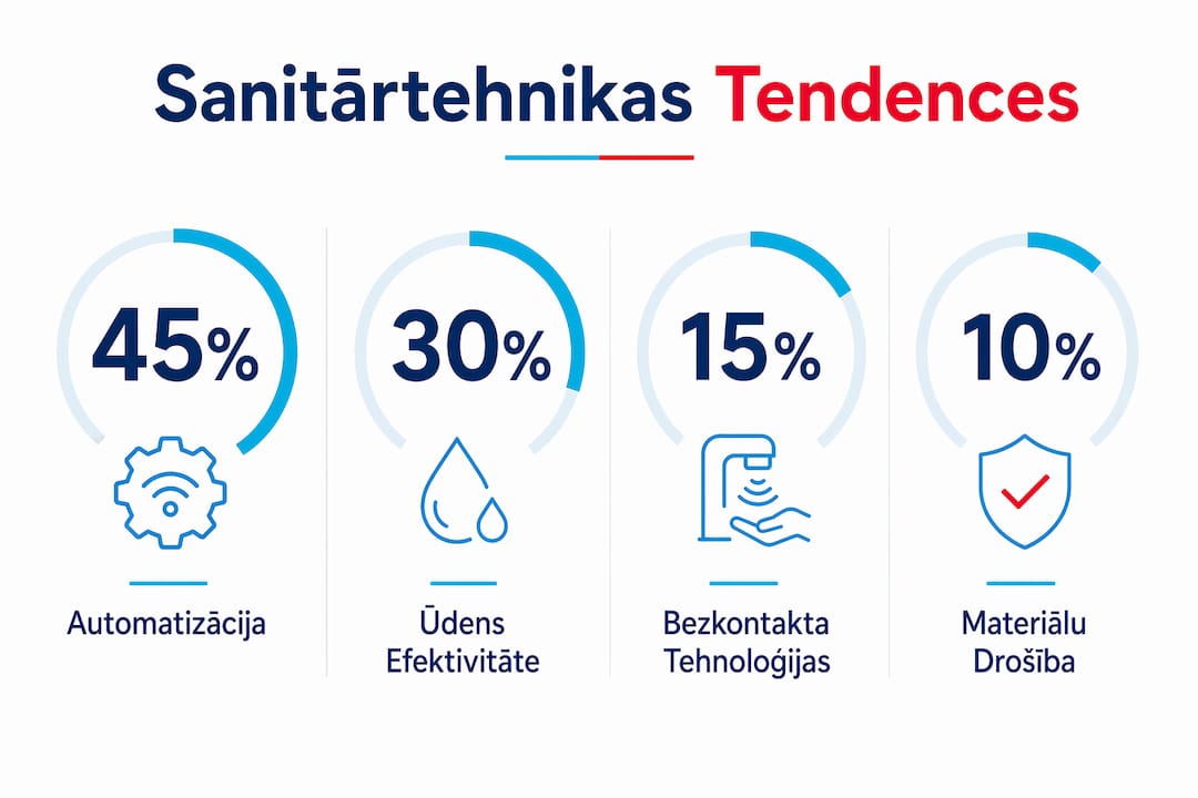 Pārskats par aktuālākajām santehnikas tendencēm 2026. gadā – ieskats galvenajās jaunajās vēsmās un risinājumos
