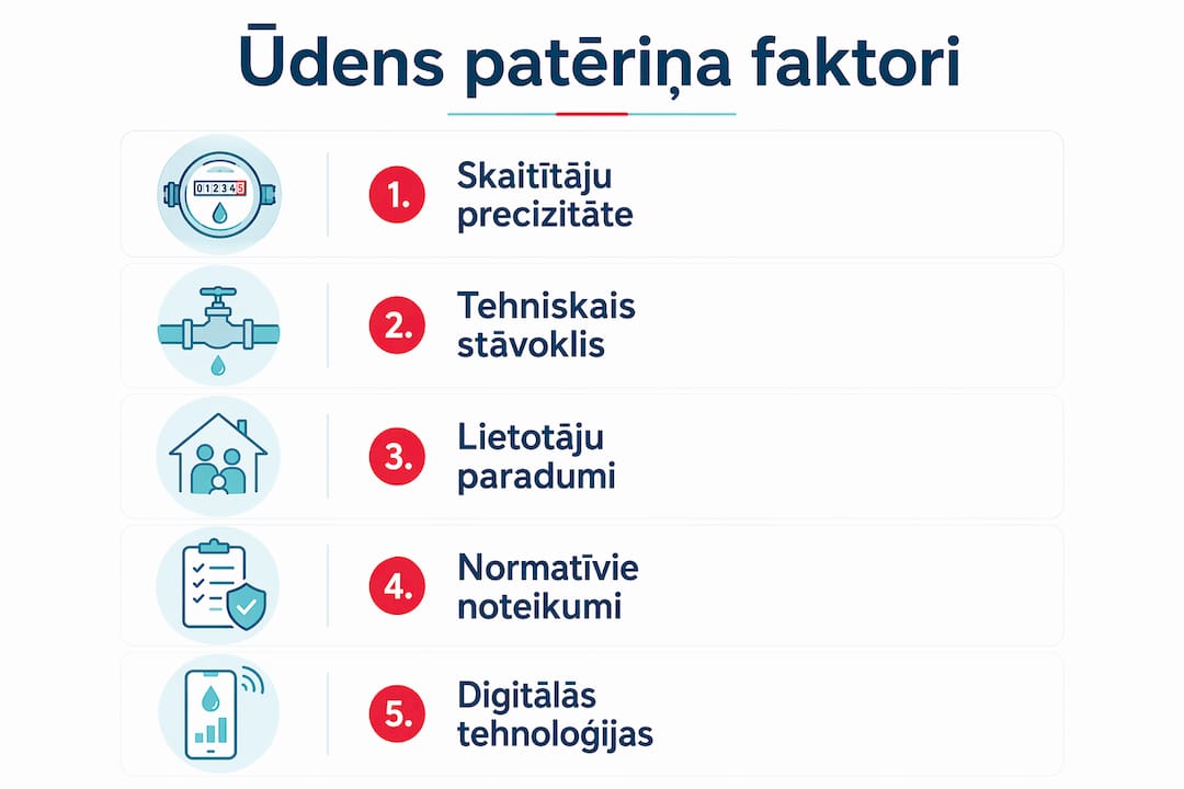 Pārskats par galvenajiem faktoriem, kas ietekmē ūdens patēriņu