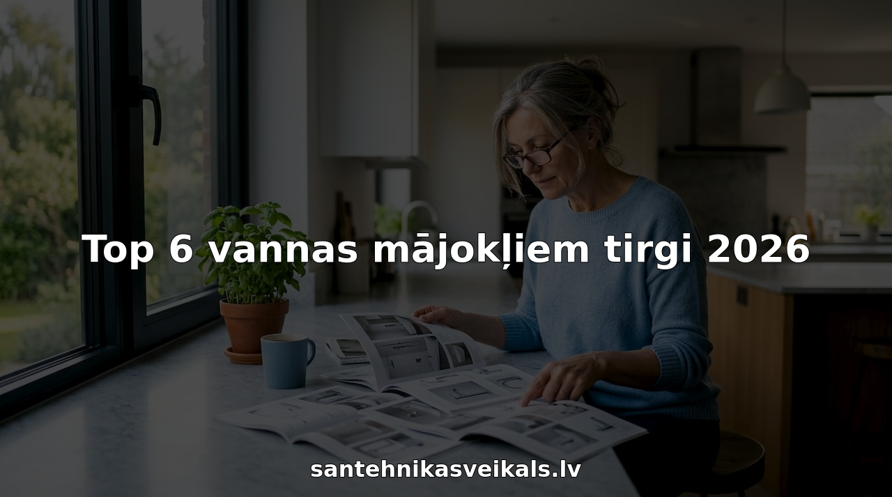 Sieviete mājās rūpīgi izvērtē vannas istabas aprīkojuma katalogus, lai atrastu piemērotākos risinājumus savam remontam.