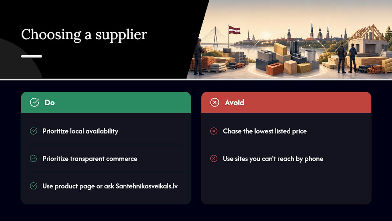 An editor's take on choosing a materials supplier — overview diagram