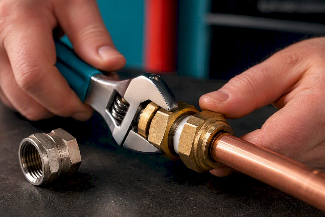 Dielectric fitting joining dissimilar metal pipes