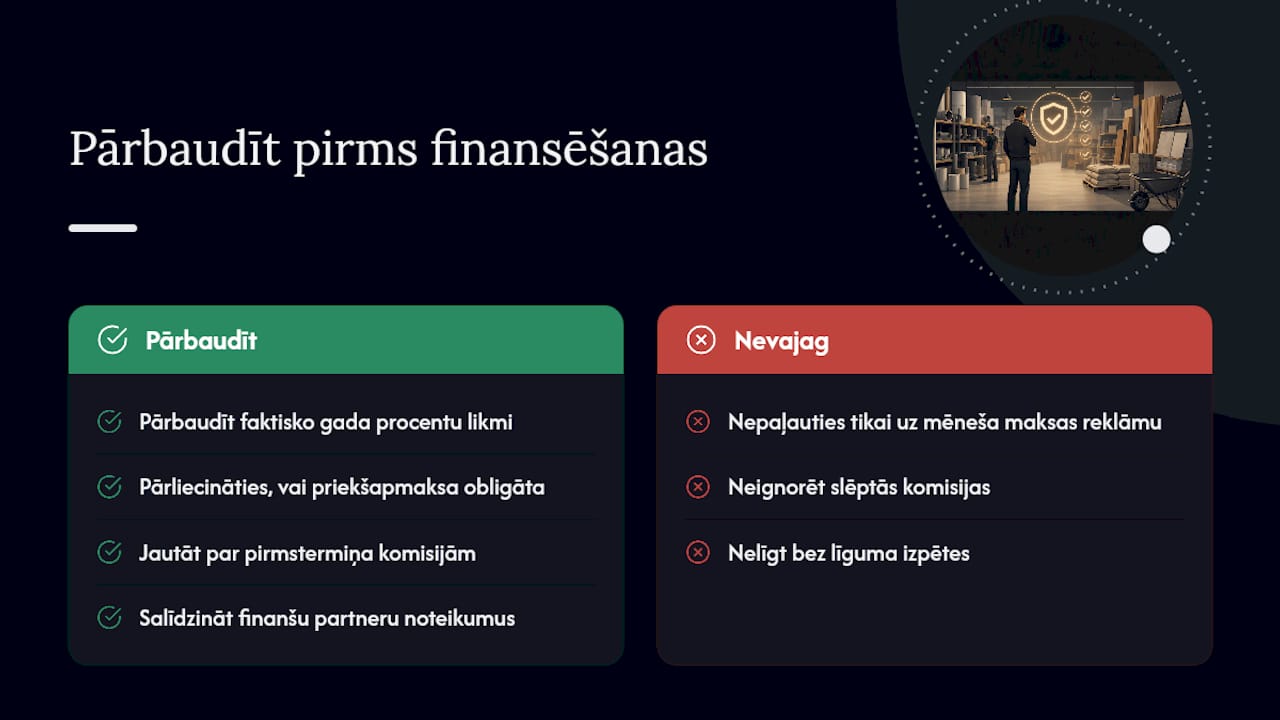 Finanšu iespējas un maksājumu veidi būvmateriālu veikalos — overview diagram