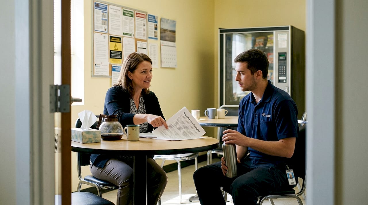 Supervisor explains new drug testing policy