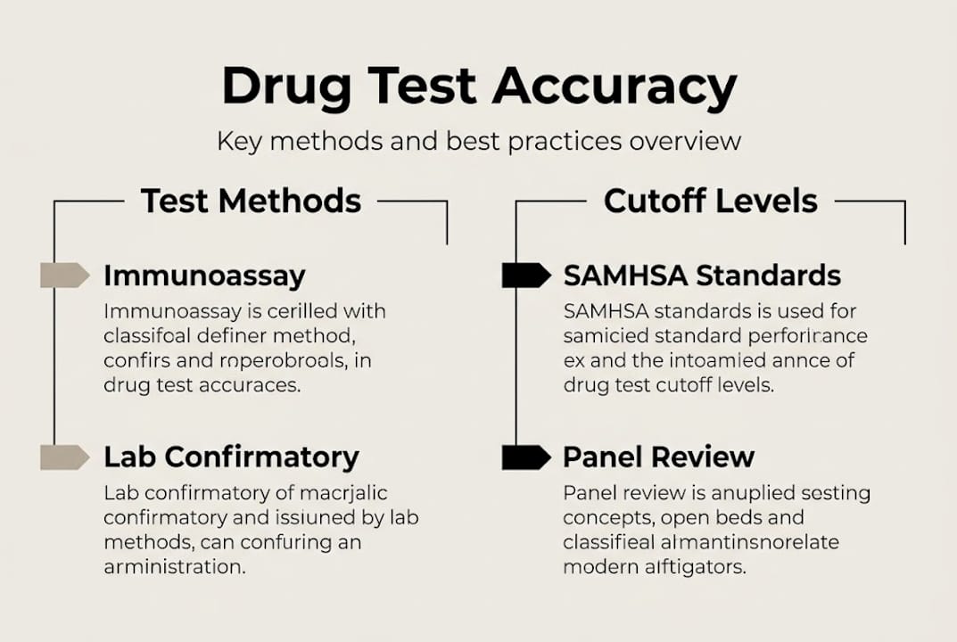 Infographic showing test methods and cutoffs