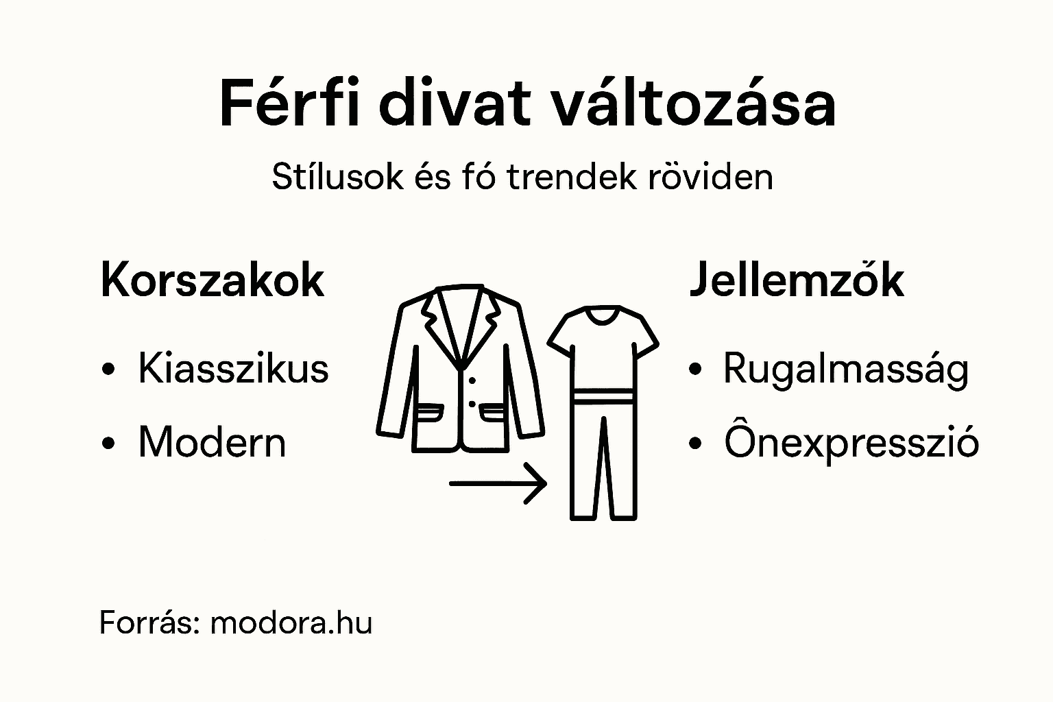 Férfidivat: az idei legmenőbb irányzatok egy látványos infografikán