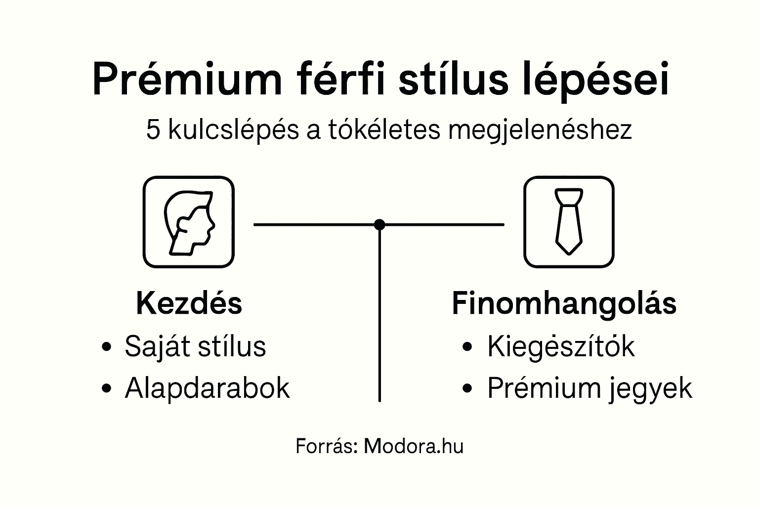 Infografika: így épül fel a férfiak prémium stílusa lépésről lépésre