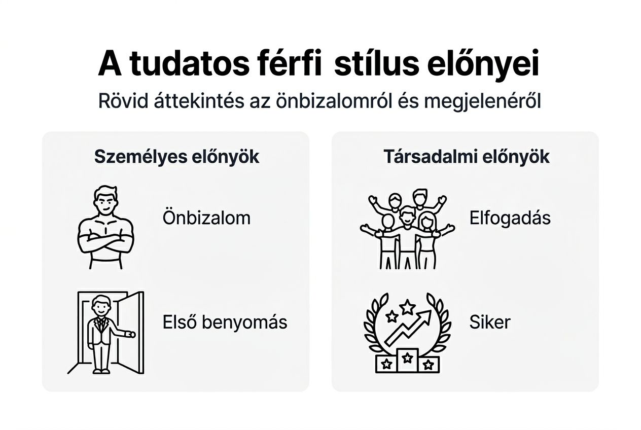 A férfiak stílusának legnagyobb előnyei – látványos infografikában