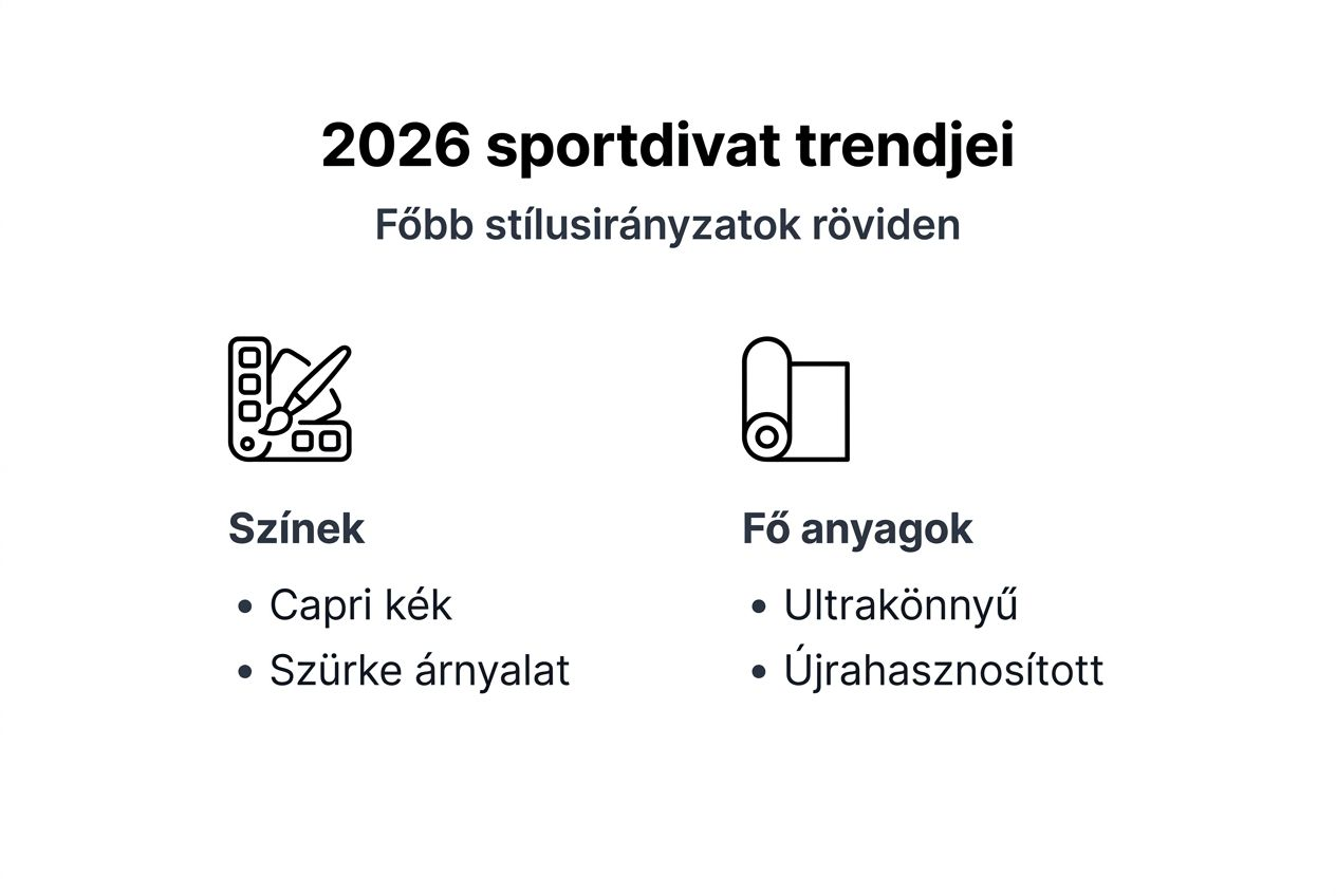 A legújabb sportdivat irányzatok egy átlátható infografikán