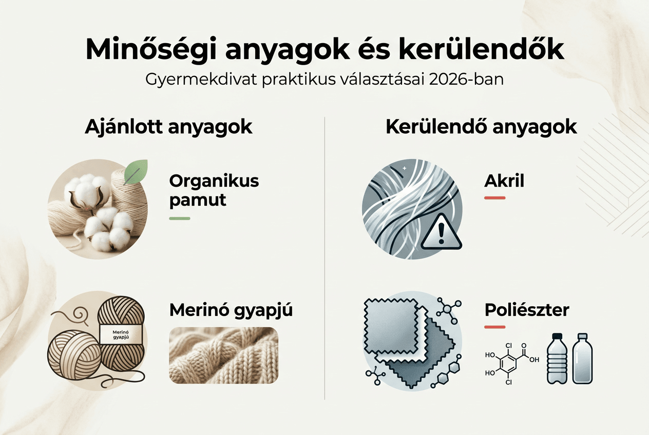 Infografika a javasolt és elkerülendő alapanyagokról