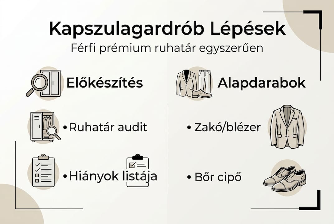 Infógrafika: így építsd fel a stílusos kapszulagardróbodat lépésről lépésre