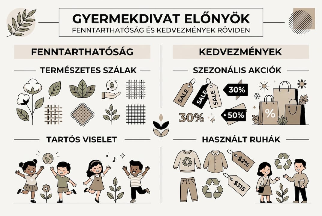 Gyermekdivat fenntartható módon – infografika