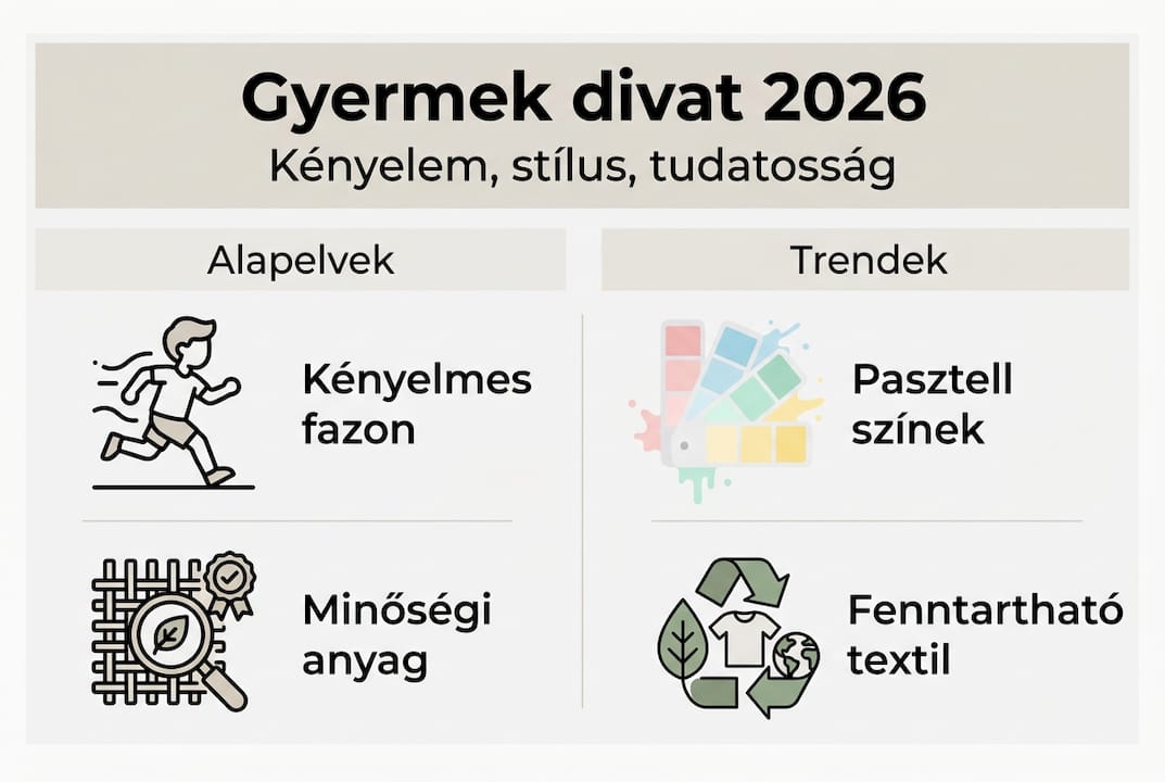 Infografika: Gyerekdivat – alapelvek és aktuális irányzatok