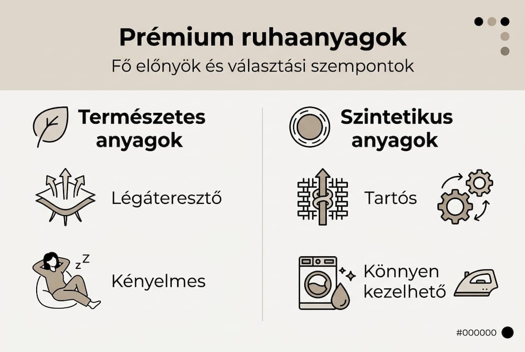 Infografika: Miért érdemes prémium ruhaszövetet választani?