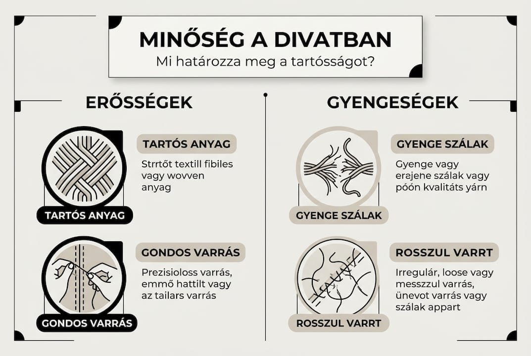 Infografika: Mitől lesz tartós és magas minőségű egy divattermék?