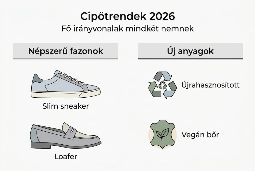A legújabb cipődivat főbb trendjei – infografika